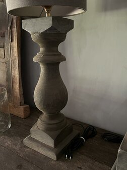 Baluster lamp Antique grey M   