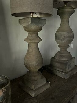 Baluster lamp Antique grey M   