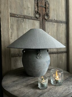 Chinese kruiklamp inclusief Chinese lampenkap A (afhalen)