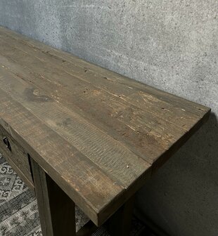 Sidetable driftwood 4 lades | sidetable oud hout 180cm 