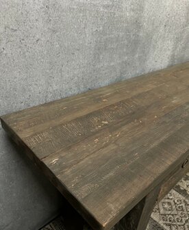 Sidetable driftwood 4 lades | sidetable oud hout 180cm 