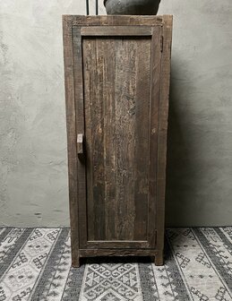 1 deurs kast| &eacute;&eacute;n deurs kast Driftwood  hoogte 140cm (afhalen)