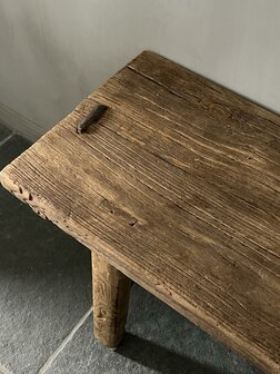 Antieke houten sidetable| antieke houten bank Luksa (afhalen)