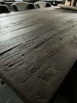 Eetkamertafel Driftwood A poot| Landelijke eetkamertafel met A poot