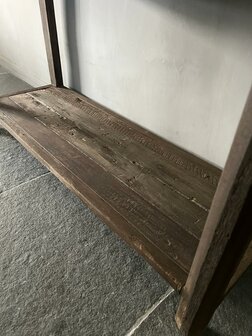 Sidetable Driftwood met onderblad|sidetable oud hout  (afhalen)