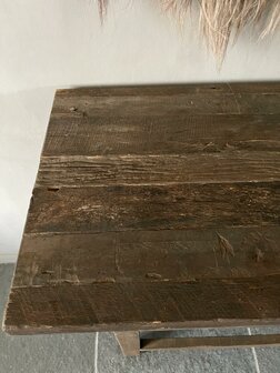 Sidetable driftwood 4 lades | sidetable oud hout met 4 lades ( afhalen )