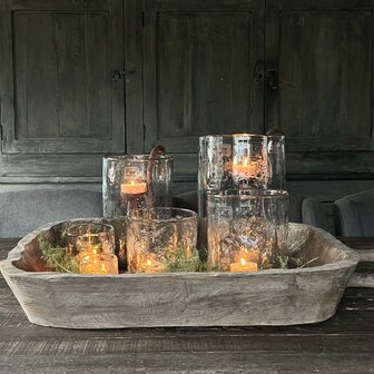 Windlicht metal chips 30/20 Puur wonen