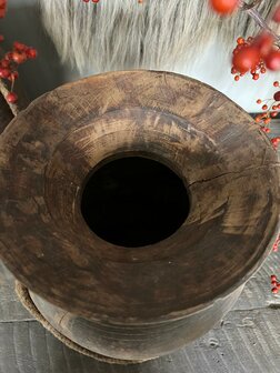 Nepalese kruik / pot groot XL  D ( hoogte 32cm )