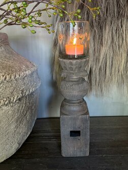 Oude houten baluster Z11