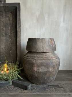 Unieke pot met deksel Luksa A