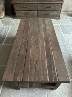 Salontafel Driftwood met onderblad  120x60cm A (afhalen)