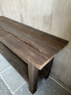 Sidetable met 2 lades en onderblad Driftwood A (afhalen)
