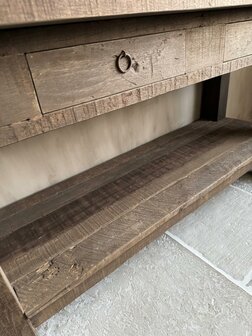 Sidetable met 2 lades en onderblad Driftwood A (afhalen)