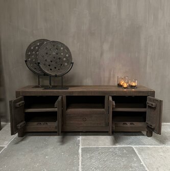 TV meubel | TV dressoir Driftwood  4 deuren en 1 lade 160cm (afhalen)