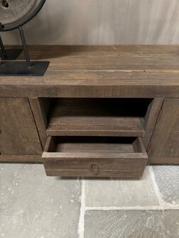 TV meubel | TV dressoir Driftwood  4 deuren en 1 lade 160cm (afhalen)