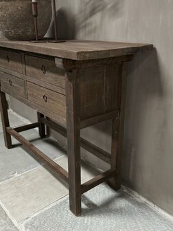 Sidetable Jenong 4 lades Driftwood (afhalen)