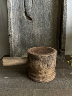 Vijzel kandelaar met handvat 