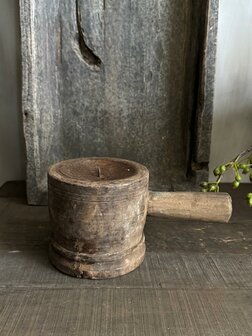 Vijzel kandelaar met handvat 