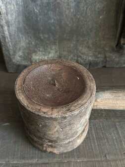 Vijzel kandelaar met handvat 