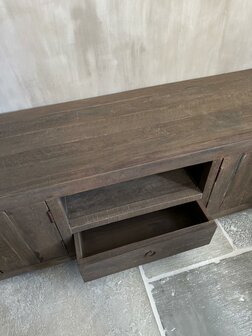 TV meubel 4 deurs en 1 lade Driftwood (afhalen)