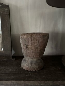 Houten vijzel Luksa A