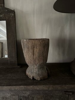 Houten vijzel Luksa A
