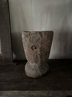 Houten vijzel Luksa A
