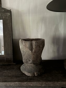 Houten vijzel Luksa B
