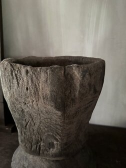 Houten vijzel Luksa B