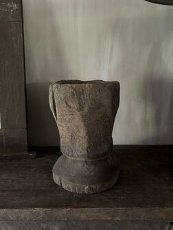 Houten vijzel Luksa B