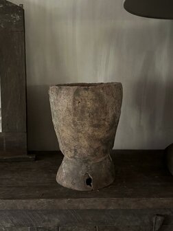 Houten vijzel Luksa C