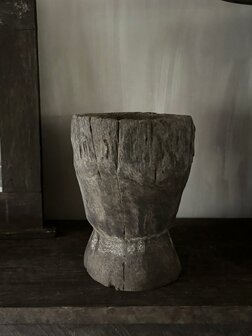 Houten vijzel Luksa C