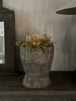 Houten vijzel Luksa C