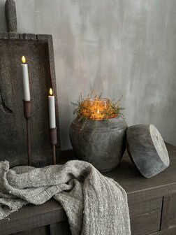 Unieke pot met deksel Luksa F