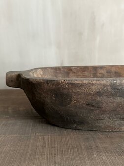 Houten schaal Lia met handvaten Luksa (kleinste)