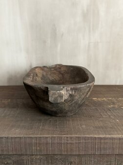 Houten schaal Lia met handvaten Luksa (kleinste)