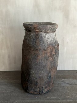 Authentieke houten pot Be- Uniq 