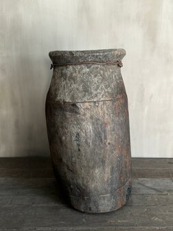 Authentieke houten pot Be- Uniq 