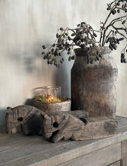 Authentieke houten pot Be- Uniq 
