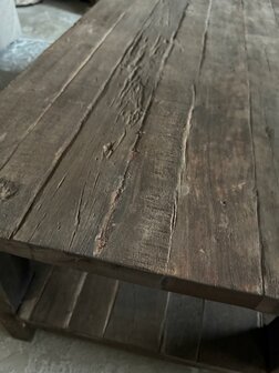 Salontafel Driftwood met onderblad  120x60cm C (afhalen)