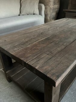 Salontafel Driftwood met onderblad  120x60cm C (afhalen)