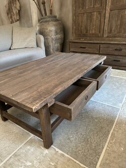 Salontafel Jenong Driftwood 2 lades D (afhalen)