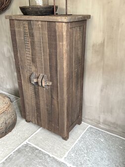 2- deurs kastje met schuif Driftwood A (afhalen)
