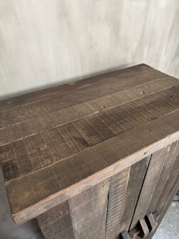 2- deurs kastje met schuif Driftwood A (afhalen)