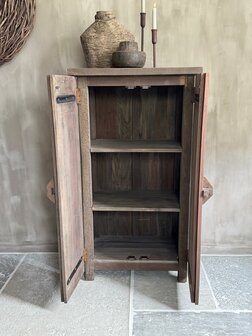 2- deurs kastje met schuif Driftwood B (afhalen)