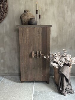2- deurs kastje met schuif Driftwood B (afhalen)
