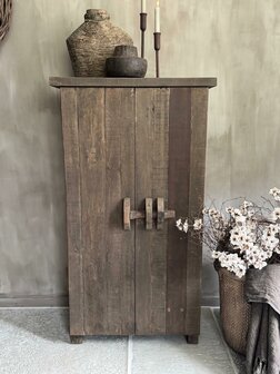 2- deurs kastje met schuif Driftwood B (afhalen)