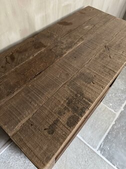 Sidetable Driftwood 2 lades | Sidetable oud hout met 2 lades 80cm Kota A (afhalen)