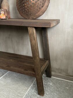Sidetable met onderblad 115cm Driftwood 