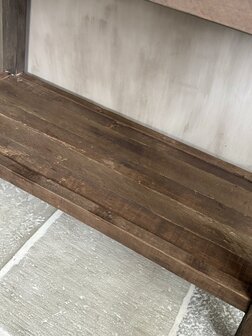 Sidetable met onderblad 115cm Driftwood 
